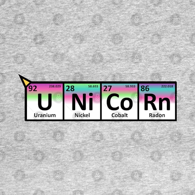 Unicorn on the periodic table by yayor